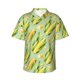 thumbnail image 1 of Fotbe Fresh Sweet Corn Camisa Hawaiana para Hombre Unisex – Camisa Casual de Verano con Botones de Manga Corta de Algodón y Lino,Large, 1 of 7