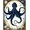 Navy Blue Cream Gold, Pattern 15, variant on ODIKA Octopus Koi Vintage Nautical Tentacle Compass Border Cartoon Non-Slip Chair-Friendly for Home Office, Gaming Room, Under Desk