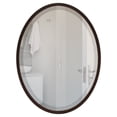 thumbnail image 5 of OVALCREST - London Framed Oval Mirror - Black Walnut 17 1/8" x 21 1/8", 5 of 7