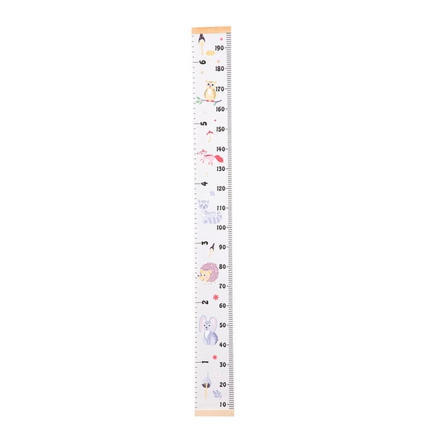 Tabla de crecimiento del bebé que entrega la regla Decoración de la pared para niños Calcomanías extraíbles de la medida de la altura de la lona Methold JJ23916-04