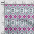 thumbnail image 1 of oneOone Georgette Viscose Fabric Geometric Ikat Print Sewing Fabric BTY 42 Inch Wide, 1 of 4