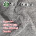 thumbnail image 3 of Bamboo Washcloth Face Cloths for Washing Face Super Soft Absorbent 12"x 12" 10 Pack Grey, 3 of 5