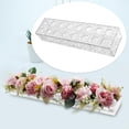 thumbnail image 3 of Jarrón de flores de acrílico, accesorio para fotos, soporte para flores, jarrón rectangular largo, jarrones de acrílico 16 hoyos, 3 of 9
