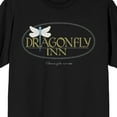 thumbnail image 2 of Gilmore Girls Dragonfly Inn Adult Black Crew Neck Short Sleeve T-shirt - XS, 2 of 3