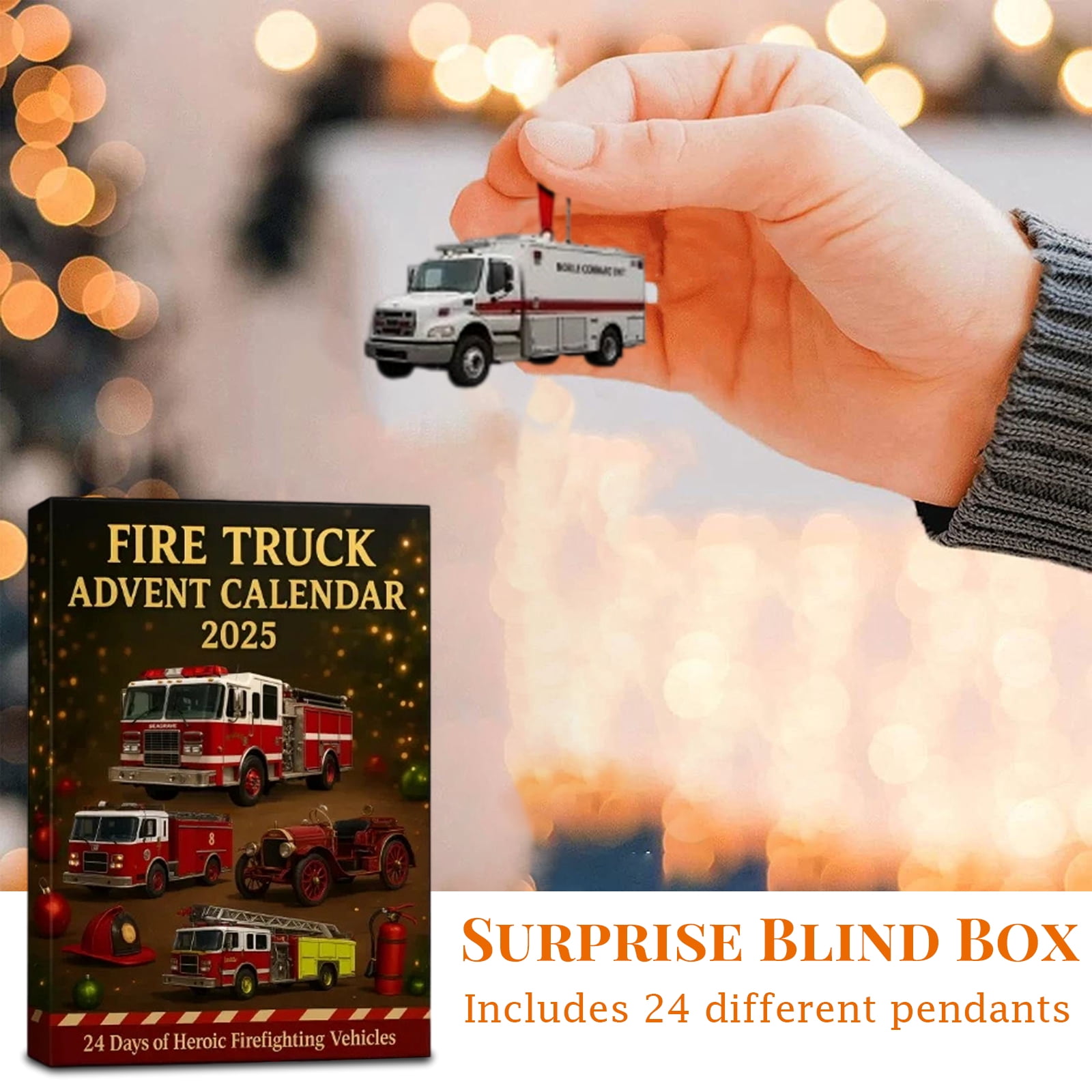 24-Day Surprise Advent Calendar, Christmas Countdown Calendar with 24 Gifts and Toys, Holiday Home Display for Festive Season