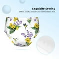 Adobk Lavender Flowers Print 100 Cotton Girls Underwear Comfort