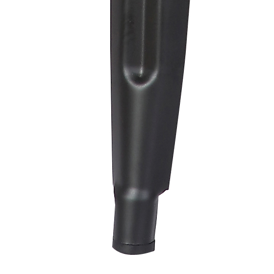AC Pacific Industrial 30 inch Backless Metal Bar Stools in Matte Black Set of 4
