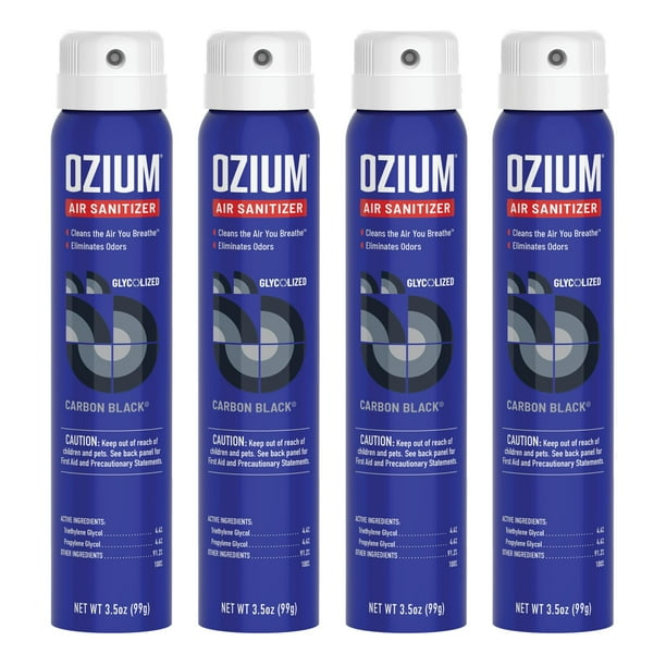 Desinfectante de aire y eliminador de olores Ozium 100 ml Carbon Black