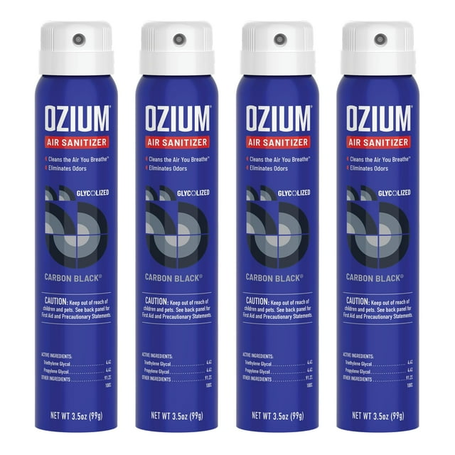 Desinfectante de aire y eliminador de olores Ozium 100 ml Carbon Black