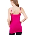 thumbnail image 4 of ShezPretty 3-Pack - Women's Basic Cami with Adjustable Spaghetti Straps Tank Top (2XLarge, Spring Hot Pink/H.Grey/Charcoal Grey), 4 of 7