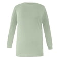 thumbnail image 5 of Ribbed Knit Sweatshirts for Women 2025 Long Sleeve Crewneck Plain Sweatshirt Pullover Tops Fall Winter Outfits, 5 of 6