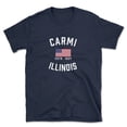 thumbnail image 1 of Carmi Illinois Patriot Men's Cotton T-Shirt, 1 of 1