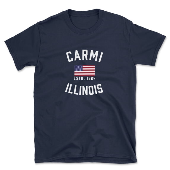 Carmi Illinois Patriot Men's Cotton T-Shirt