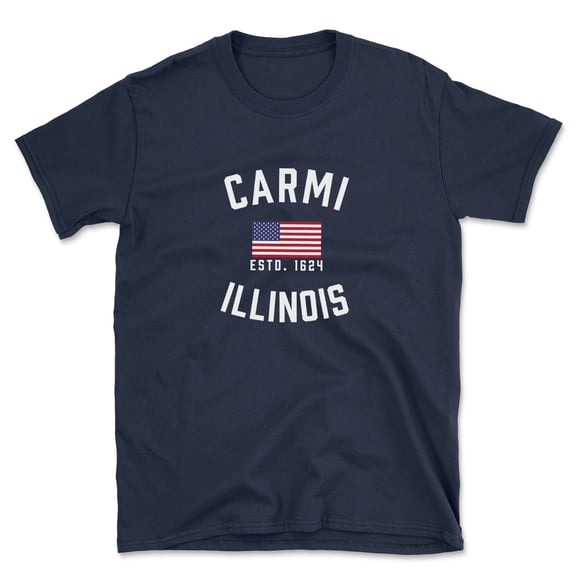 Carmi Illinois Patriot Men's Cotton T-Shirt