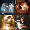 thumbnail image 1 of Veilleuse DEL, Lampe de Chevet Rechargeable USB à 3 Modes d'Éclairage, Lampes à Intensité Réglable pour Enfants, Lanterne de Nuit Portable pour Intérieur et Extérieur pour Chambre, Allaitement, Urgence, Camping et Randonnée, 1 of 6