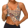 thumbnail image 3 of Hirioo Traditional Tribal Aztec for Women's Sports Vest with Full-Print Design, Stretchy Fabric and Removable Pads-Medium, 3 of 8