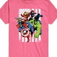 thumbnail image 2 of Marvel The Avengers - American Flag - Toddler And Youth Short Sleeve Graphic T-Shirt, 2 of 4