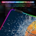 thumbnail image 5 of XL Led Gaming Mouse Pad with 14 Light Modes - Light Up Gamer Mouse Pad,31.5 x 11.8in Non-Slip Gamepad Style RGB Large Gamer Mousepad,Black Long Glowing Gaming Accessories for Desk,Waterproof, 5 of 7