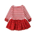 thumbnail image 3 of Topumt Toddler Baby Girls Elk Printed Long Sleeves Tutu Dress Christmas Outfit Winter Autumn Casual Wear, 3 of 7