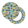 thumbnail image 3 of Goofa Hawaiian Style Printed Stool Covers Round, Waterproof Round Bar Stool Covers Anti-Slip Round Bar Stool Seat Cover with Elastic Bands Durable -12 inch, 3 of 7