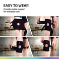 thumbnail image 5 of MODVEL Donut Knee Brace With Strap  Black (Large), 5 of 8