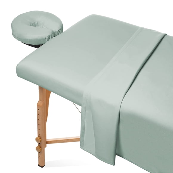 Juego de sábanas de microfibra Saloniture para mesa de masaje, 3 piezas