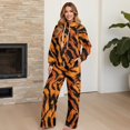thumbnail image 3 of Renewold Casual Outfits Sweatsuits Women 2 Piece Lounge Sets Women's Activewear High Waisted Workout Pants and Long Sleeve Top Matching Set, Tiger Print, S, 3 of 7