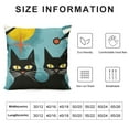 thumbnail image 6 of Heduofu  Black Cat Pillows Retro Atomic Cat Cushion Covers Mid Century Pillow Covers Halloween Throw Pillow Covers  for Modern Living Room Decor Set of 2 White, 6 of 6