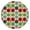Elasti, variant on Elastic Edge Round Tablecloth - Apple Painting Pattern, 100% Waterproof & Spill-Proof Fitted Table Cover for Parties, Restaurants (Funny Kawaii Cartoon Apples, Aesthetic Leaves Design, Wrinkle-Free)