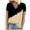 Beige, variant on TFEOQRY Women's Short Sleeve V-Neck Shirts Fashion Color Block Printing T-Shirt Tops Blouses Beige
