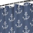 thumbnail image 4 of Ocean Life Themed Shower Curtain 72x84in with Anchors and Sailboats, Waterproof Chun Yafang Polyester, Ideal for Nautical Bathroom Decor, Guest Bathrooms, or Vacation Rentals, 4 of 5