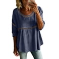 thumbnail image 2 of 3/4 Sleeve Tops for Women Casual Work Blouse, 2 of 6