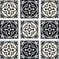 thumbnail image 2 of Mi Alma Black and White Tile Stickers Peel and Stick Tile Stickers 24 PC Set backsplash Tile Decals Bathroom & Kitchen Vinyl Wall Decals Just Peel Stick Home Decor (Stars, 4x4 Inch), 2 of 11