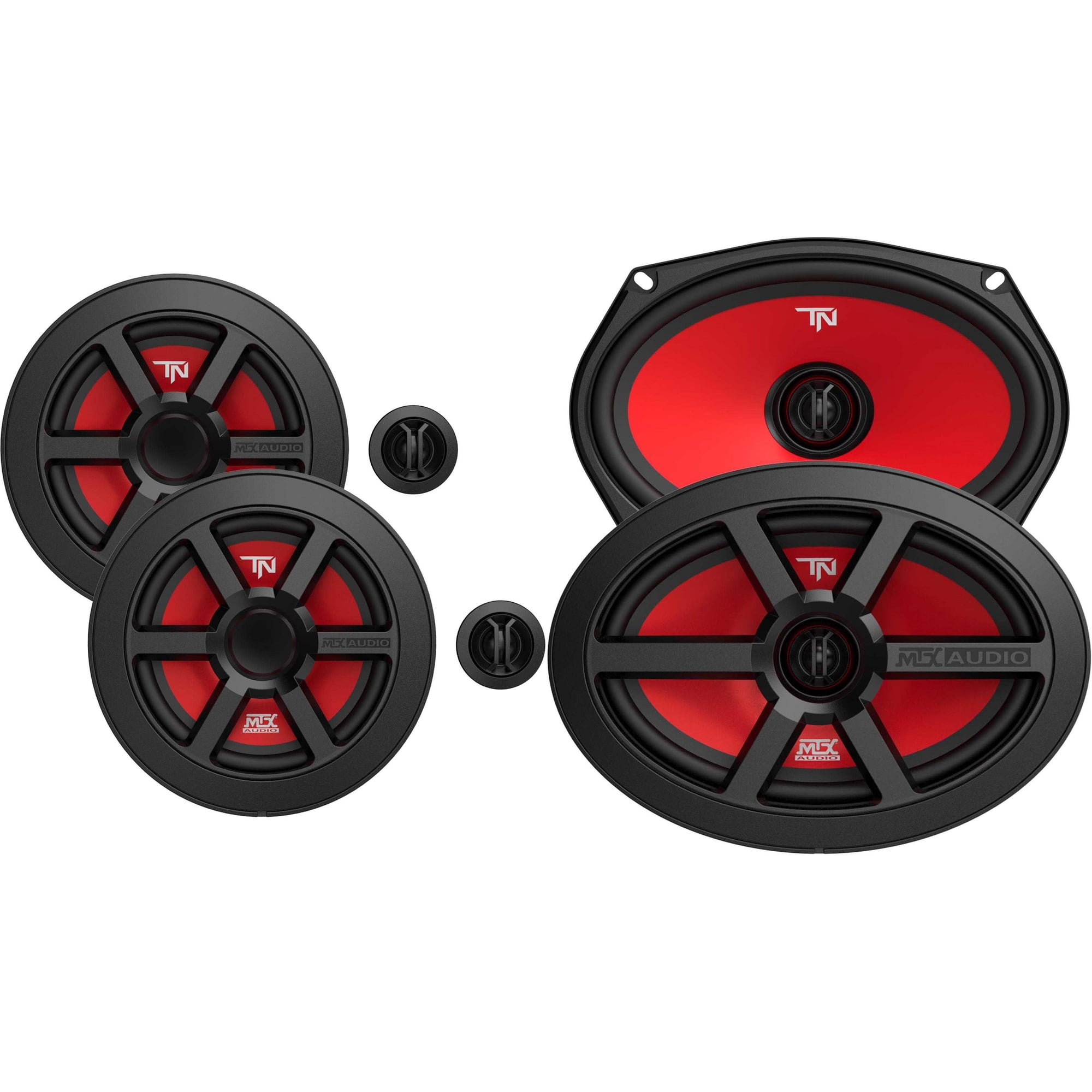 MTX Audio TERMINATOR69 Terminator Series 6x9in Coaxial and MTX Audio TERMINATOR6S Terminator Series 6.5in Component Set Bundle