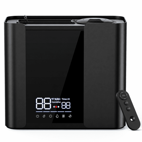 5L Humidifiers for Bedroom, Smart Cool Mist for Large Room, 8H Timer Quiet Runtime for Baby, Plant, Black