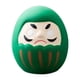 thumbnail image 3 of Figura de Daruma japonesa, estatua de cerámica, decoración del hogar, centro de mesa creativo, adorno decorativo de mesa, regalo para estante de mesa Verde, 3 of 8