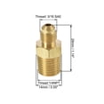 thumbnail image 2 of Adaptador de tubería de latón Uxcell de rosca macho de 3/16 SAE a rosca macho de 1/4NPT, paquete de 3, 2 of 5