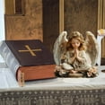 thumbnail image 6 of ToyKingdee Graceful The Cross Prayer Wings Angel Figurine, Gorgeous Angel Wings Cross Decoration for Desk and Living Room Decoration, Garden Angel Statues for Mother's Day, 6 of 6