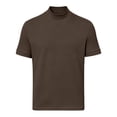 thumbnail image 2 of AKOEE Men's Summer T-Shirts Mock Crew Neck Soft Base Tee Short Sleeve Plain Tshirts Casual Tops Loose Fit (M, Brown), 2 of 7