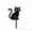 #64-Black, variant on Halloween Metal Garden Stakes, Lawn Decor, Outdoor Ornament, Rustproof Iron Yard Signs for Patio Party Decoration, Spooky Cat Pumpkin Ghost Bat Web for Holiday Landscaping