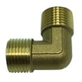 thumbnail image 2 of Codo G1/2 "doble rosca macho latón adaptador acoplador conector tubería DN15xDN15 Sharpla Adaptador de rosca macho de codo, 2 of 8