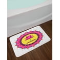 thumbnail image 2 of Lotus Flower Bath Mat, Circular Mandala Inspired Motif with a Pink Blossom Spiritual Meditation Boho, Non-Slip Plush Mat Bathroom Kitchen Laundry Room Decor, 29.5 X 17.5 Inches, Multicolor, Ambesonne, 2 of 2