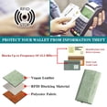 thumbnail image 6 of GAEKEAO Women’s Trifold Wallet Rfid Blocking Vegan Leather Wristlet with 3 ID Windows, 6 of 6