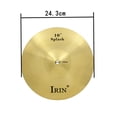 thumbnail image 2 of 10" Brass Alloy Crash Ride Hi-Hat Cymbal for Drum Set, 2 of 6