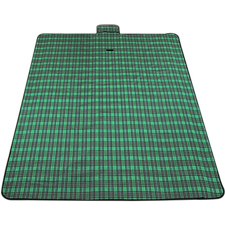 Vaupan Camping Mat Outdoor Picnic Blanket, Portable Foldable Moisture-proof Sandproof Mat, Extra Large Lightweight Beach Mat Suitable for Lawn Park Hiking Travel Outdoor Family Concerts (Green)
