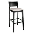 thumbnail image 2 of Beechwood Mountain Bazil 30" Bar Stool in Black and Ivory, 2 of 5