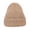Khaki, variant on Mens Knit Beanie Winter Casual Stretchy Fold Over Cuff Stylish Minimalist Ribbed for Daily Wear Lovely Gear