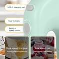 thumbnail image 4 of Egg Beater Electric Mixer Kitchen Gadget Quick Charging Household Accessories Adjustable Whipped Cream Eggs Stirrer White, 4 of 9