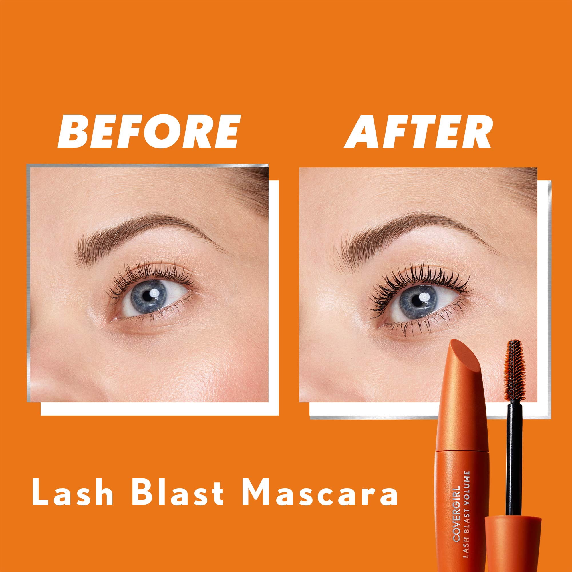 CoverGirl Lash Blast Volume Waterproof Mascara Black Brown (Pack of 12)