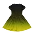 thumbnail image 4 of XADYUY Summer Dress for Girls 7-8 Casual A-Line Short Sleeve Midi Dress Gradient Crew Neck Sundresses Swing Dresses with Pockets,5-6Years,Green, 4 of 6